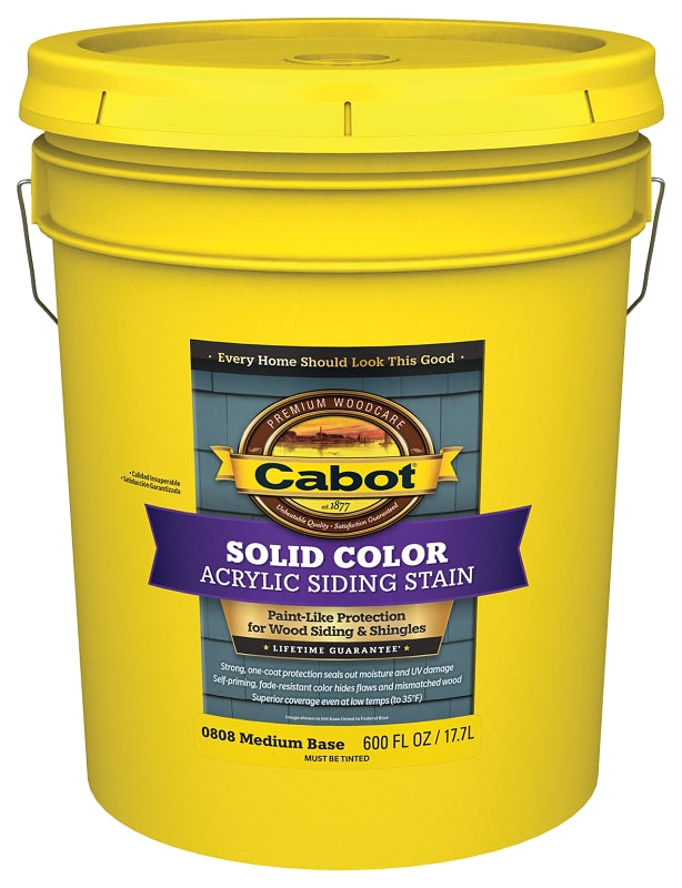 Cabot 0800 140.0000808.00 Siding Stain, Liquid, 5 gal