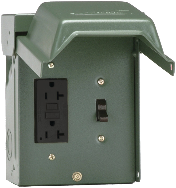 GE Industrial Solutions U010S010GRP Power Outlet, 20 A, 120 V, Green