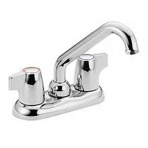 Moen Manor Series 4871 Laundry Faucet, 2-Faucet Handle, 2, 3-Faucet Hole, Metal, Chrome Plated, Countertop Mounting