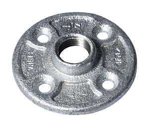 ProSource 27-1/2G Floor Flange, 1/2 in, 3 in Dia Flange, FIP, 4-Bolt Hole, 0.28 in, 7 mm in (mm) Dia Bolt Hole