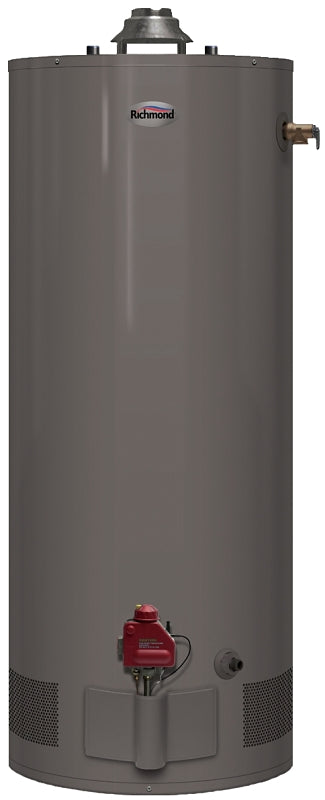 Richmond Essential Series 6G40S-31PF3 Gas Water Heater, Liquid Propane, 40 gal Tank, 65 gph, 31000 Btu/hr BTU