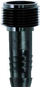 Rain Bird SWGA050 Pipe Adapter, 1/2 x 1/2 in, MNPT x Barb, Acetyl, Black, For: Swing Pipes