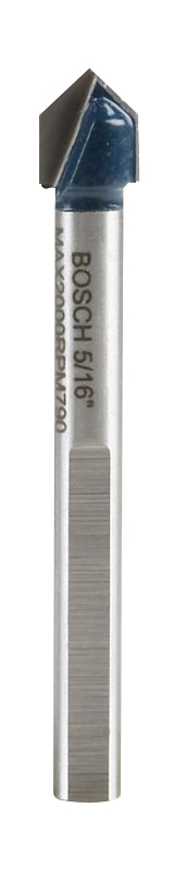 Bosch GT400 Drill Bit, 5/16 in Dia, 4 in OAL, 5/16 in Dia Shank, Flat Shank