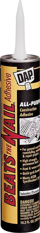 DAP 25082 Construction Adhesive, Gray, 10.3 oz Tube