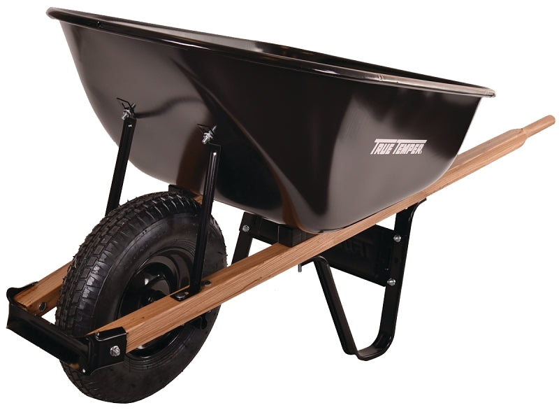 C6 6 CU. FT. BLACK WHEELBARROW