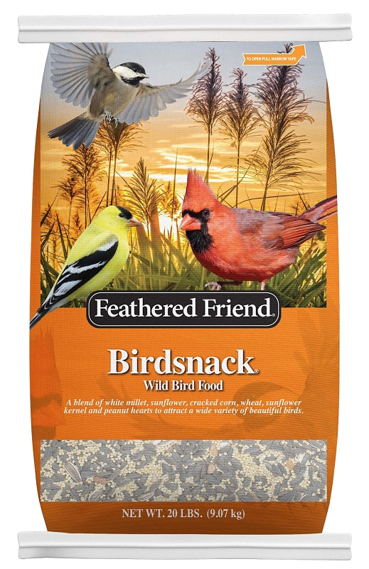 Feathered Friend Birdsnack Series 14391 Wild Bird Food, 20 lb, Bag