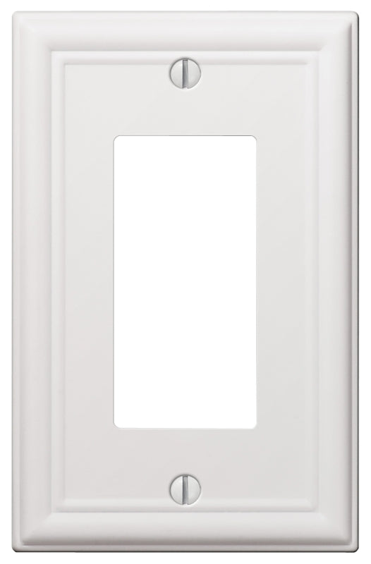 Amerelle 149RW Wallplate, 4-7/8 in L, 3-1/8 in W, 1 -Gang, Steel, White