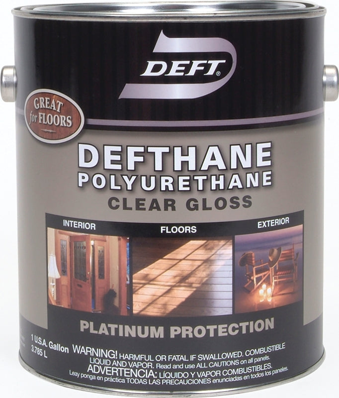 PPG Defthane 021-01 Polyurethane, Gloss, Liquid, Amber, 1 gal, Can