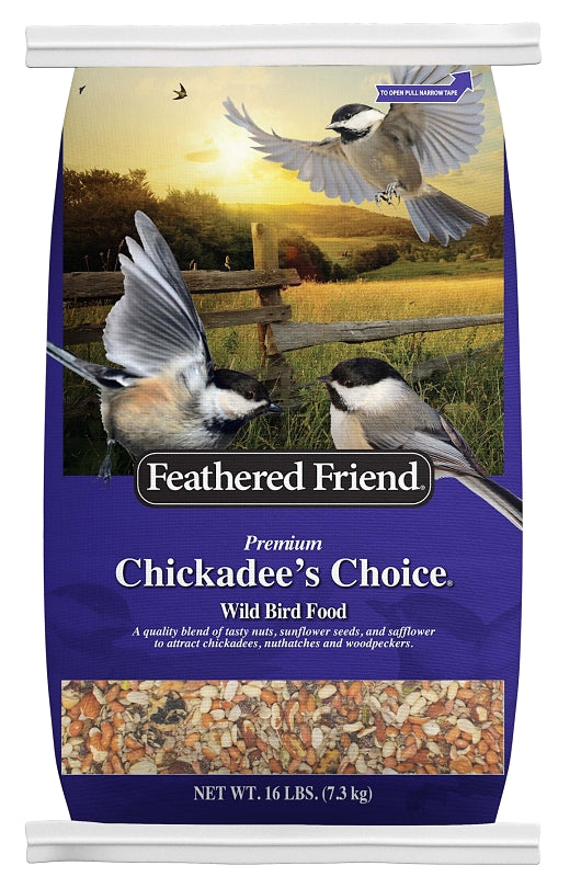 Feathered Friend Chickadee's Choice Series 14410 Wild Bird Food, 16 lb, Bag