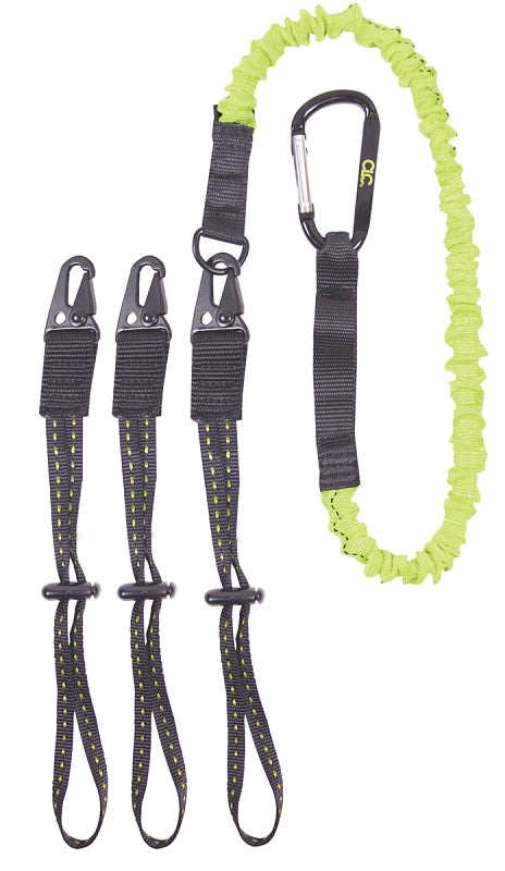 CLC GEAR LINK 1025 Interchangeable End Tool Lanyard, 41 to 56 in L, 6 lb Working Load, Carabiner End Fitting