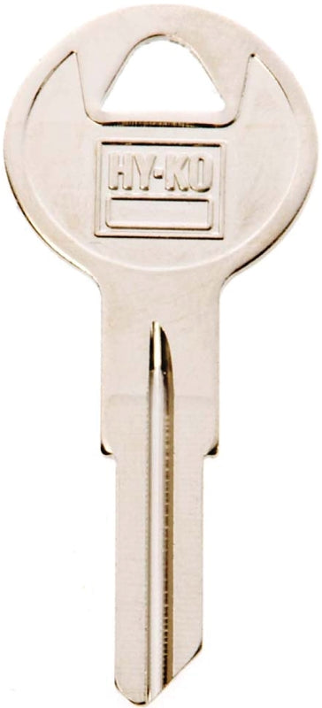 Hy-Ko 11010B4 Key Blank, Brass, Nickel, For: Briggs and Stratton Cabinet, House Locks and Padlocks