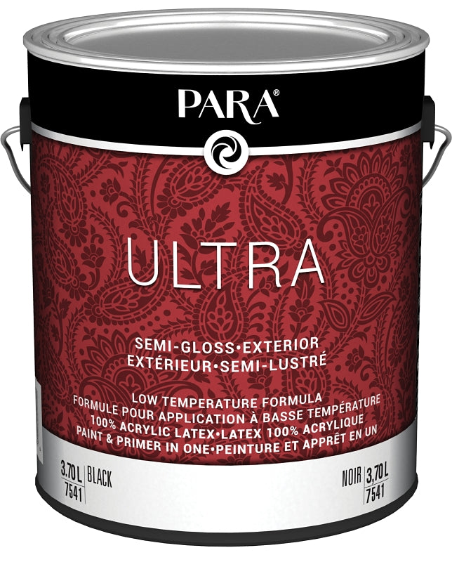 PARA Ultra 7500 PR0047541-16 Exterior Paint, Semi-Gloss, Black