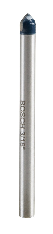 Bosch GT200 Drill Bit, 3/16 in Dia, 4 in OAL, 3/16 in Dia Shank, Flat Shank