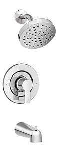 Moen Rinza Posi-Temp 82628 Tub and Shower Faucet, Single Function Showerhead, 1.75 gpm Showerhead, 1 Spray Settings