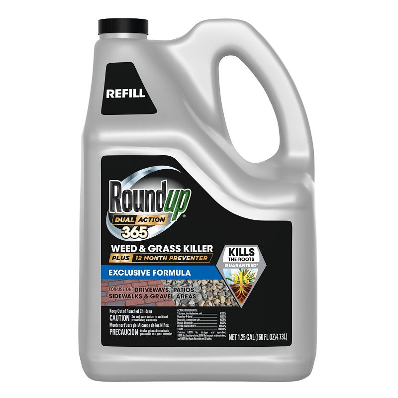 Roundup 5377204 Weed and Grass Killer, Liquid, 1.25 gal Bottle