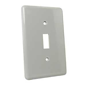 20232 1-GANG PVC GREY WALLPLAT