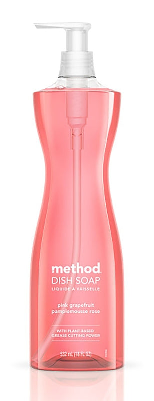 method 729 Dish Soap, 18 fl-oz, Liquid, Pink Grapefruit