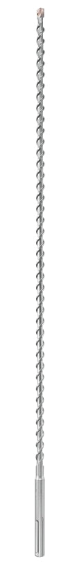 Bosch Speed-X HC5033 Rotary Hammer Drill Bit, 3/4 in Dia, 36 in OAL, 2-Flute, 45/64 in Dia Shank, SDS Max Shank