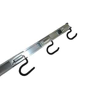 23506BC 3 HOOK BLACK METAL RAC