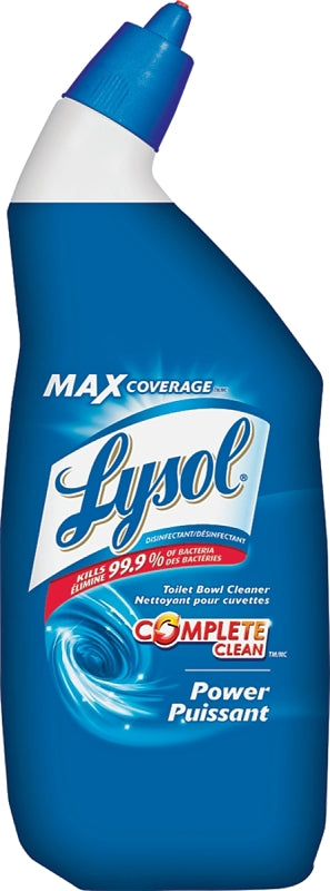 Lysol 34092-FUH Toilet Bowl Cleaner, 710 mL Bottle, Liquid, Wintergreen, Blue