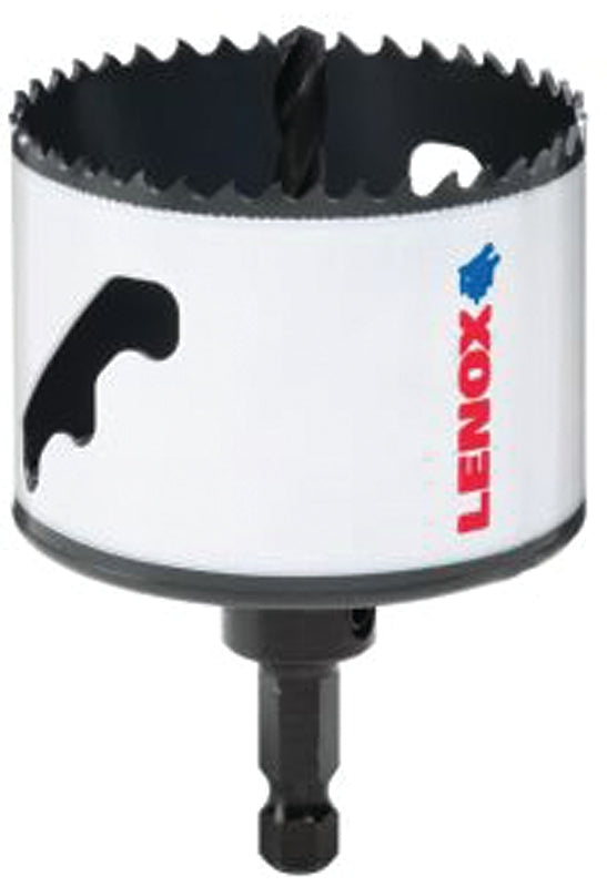 Lenox Speed Slot 1772961 Hole Saw, 2-3/4 in Dia, 1-1/2 in D Cutting, 1/2 in Arbor, HSS Cutting Edge