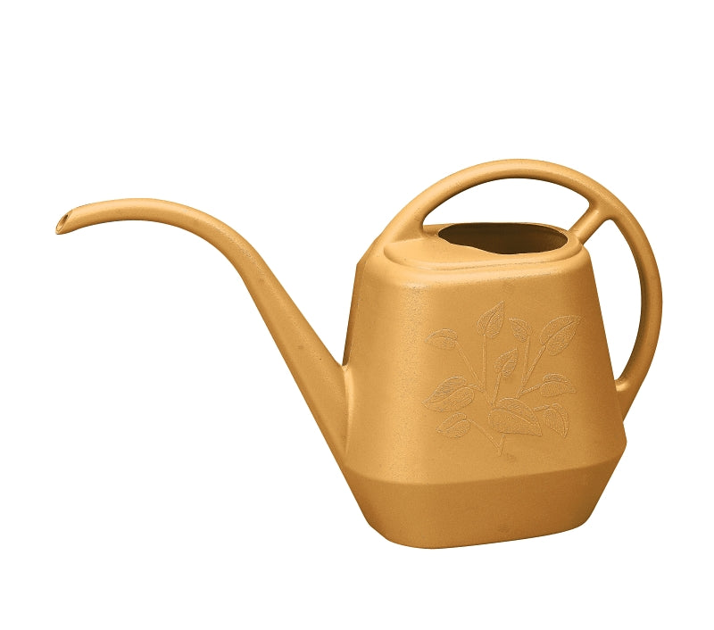 Bloem Aqua Rite Series JW4123 Watering Can, 144 oz Can, Narrow Spout, Plastic, Earthy Yellow