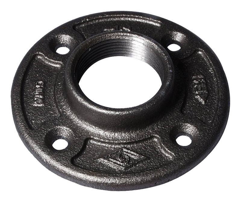 Prosource 27-11/2B Floor Flange, 1-1/2 in, 4.6 in Dia Flange, FIP, 4-Bolt Hole, 0.31 inch (8 mm) Dia Bolt Hole