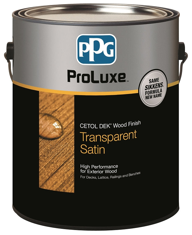 PPG Proluxe Cetol SIK44045/01 Wood Finish, Transparent, Mahogany, Liquid, 1 gal, Can