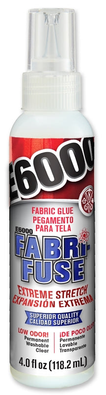 E6000 FABRI-FUSE 565004 Glue, Clear/Cloudy White, 4 fl-oz Bottle