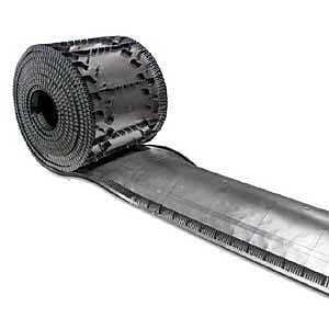 Duraflo 6025BLF Ridge Roll with Filter, 300 in OAL, 14-3/4 in OAW, 12.75 sq in/linear ft Net Free Ventilating Area