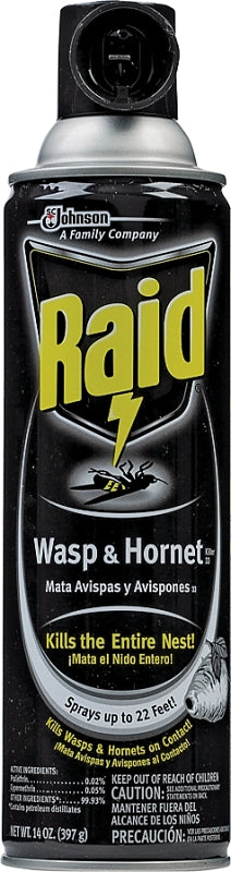 Raid 51367 Wasp and Hornet Killer, Spray Application, 14 oz