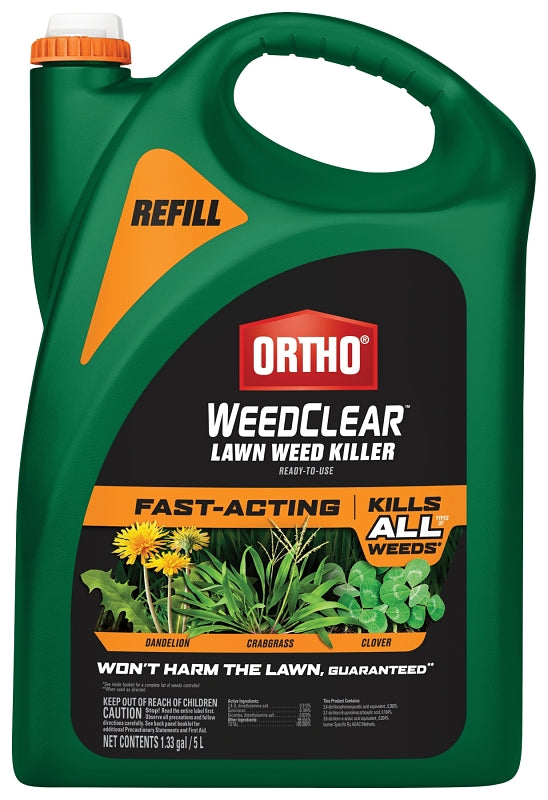 Ortho WEEDCLEAR 0447605 Weed Killer Refill, Liquid, 1.33 gal Bottle