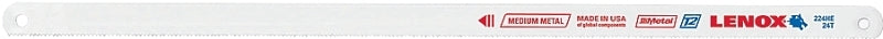 Lenox 20155S224HE Hacksaw Blade, 1/2 in W, 12 in L, 24 TPI