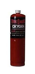 BernzOmatic 304180 Torch Cylinder, Oxygen, 1.4 oz