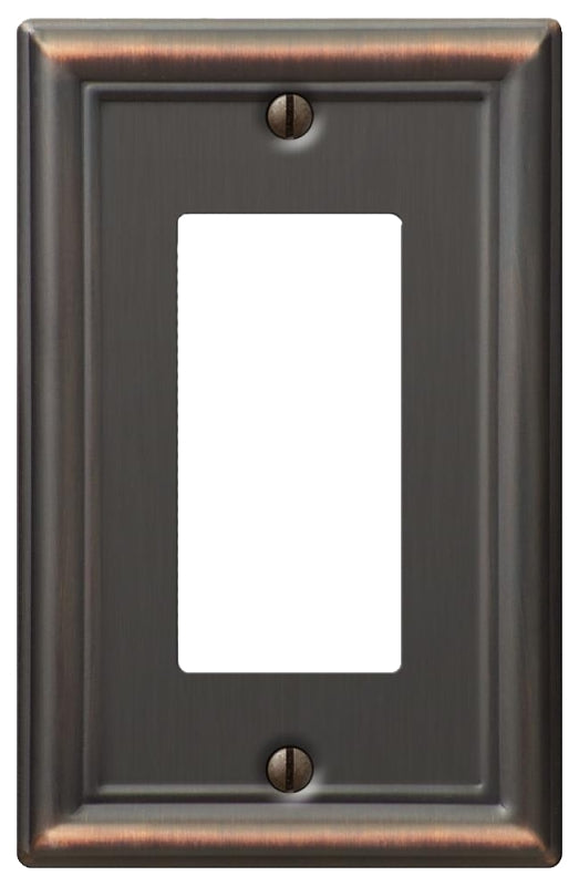 AmerTac 149RDB Switch Wallplate, 1 -Gang, Steel, Aged Bronze