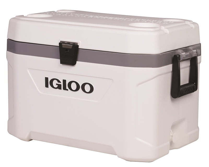 IGLOO 50541 Cooler, 54 qt Cooler, Polyurethane, White, 5 days Ice Retention