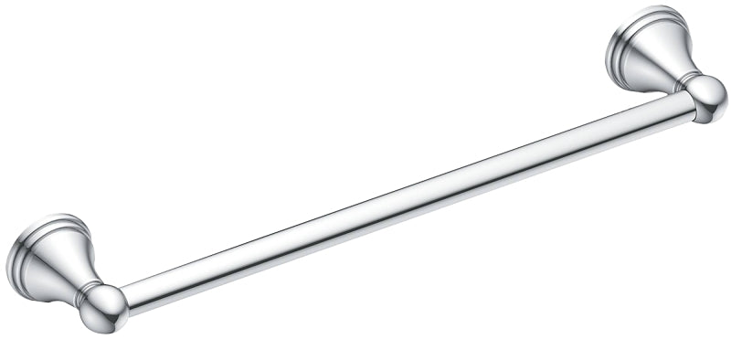 Moen DN8418CH Towel Bar, 18 in L Rod, Aluminum, Chrome, Surface Mounting