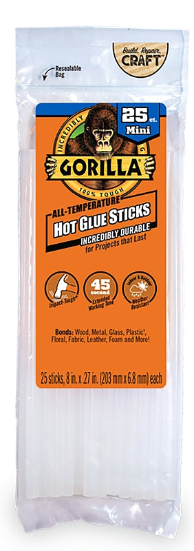 Gorilla 3022502 Hot Glue Stick, Clear