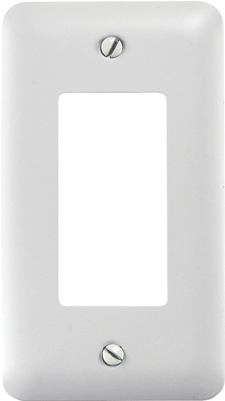 Amerelle 935RW Wallplate, 5 in L, 2-13/16 in W, 1 -Gang, Steel, White