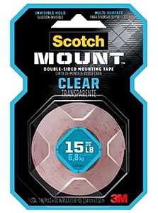 TAPE MOUNT DBL SD CLEAR 1X60IN