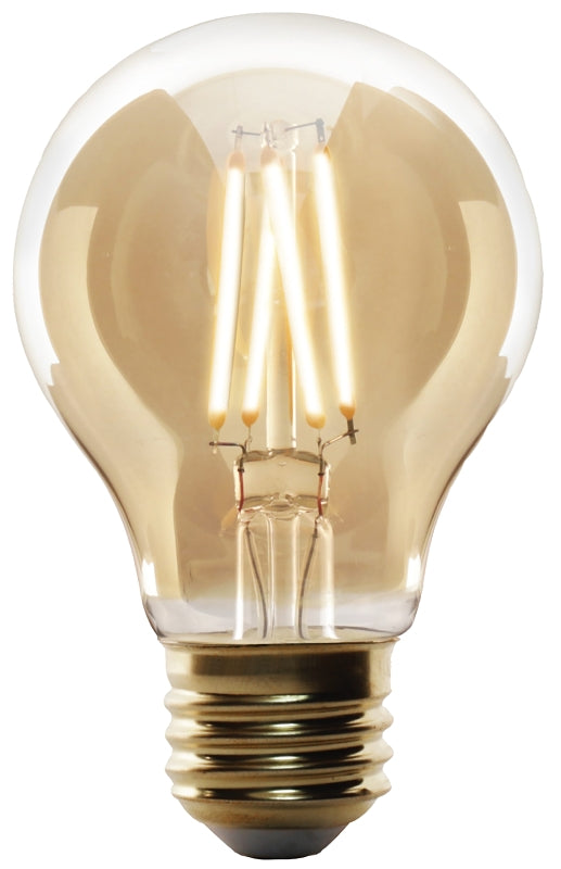 Feit Electric AT19/VG/LED LED Bulb, Decorative, A19 Lamp, 25 W Equivalent, E26 Lamp Base, Dimmable, Amber