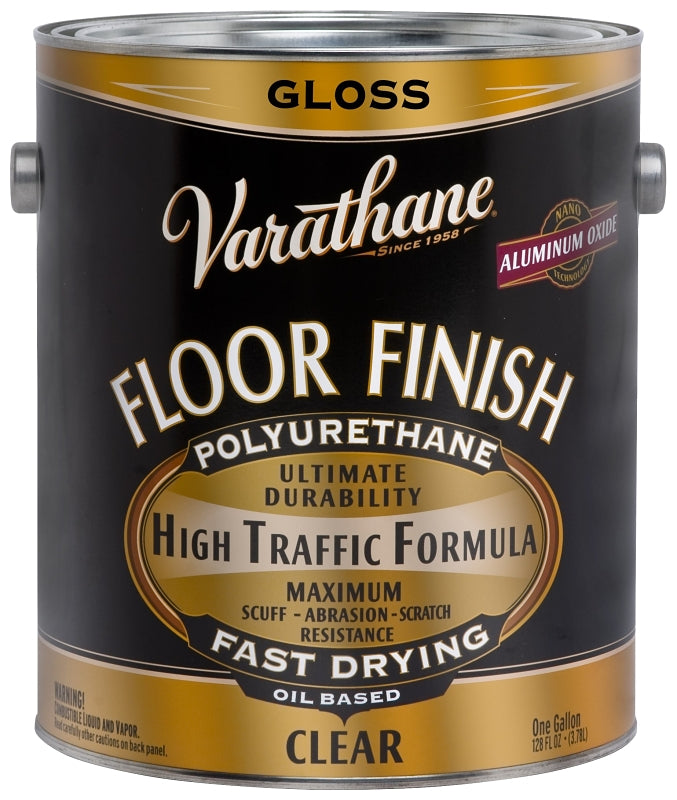 Rust-Oleum 214550 Premium Floor Finish Paint, Gloss, Liquid, 1 gal, Can