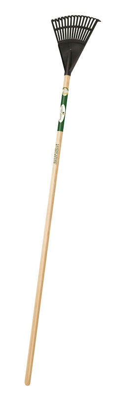 Landscapers Select 34589 Shrub Rake, 15 -Tine, Poly Tine, Wood Handle, 48 in L Handle