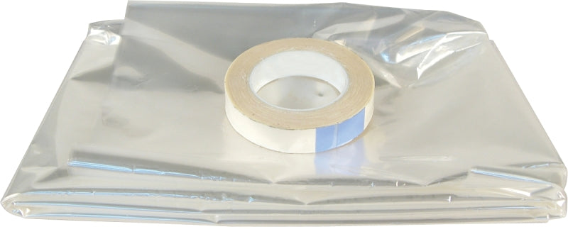 Climaloc CI12781 Insulating Shrink Film, 24 in W, 0.6 mil Thick, 64 in L, Clear