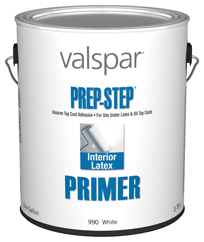 Valspar Prep-Step 044.0000990.007 Latex Primer, White, 1 gal, Can