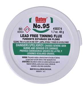 Oatey 30374 Tinning Flux, 1.7 oz, Paste, Yellow