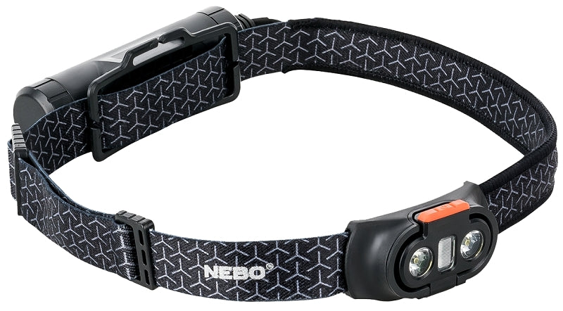 Nebo EINSTEIN NEB-HLP-0009 Headlamp, AAA Battery, Alkaline Battery, LED Lamp, 750, 3 to 278 ft Beam Distance, Gray