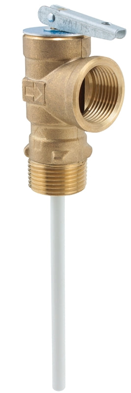 Watts 100XL-125 Relief Valve, 3/4 in, MNPT x FNPT, Brass Body