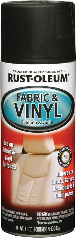 Rust-Oleum Automotive 248919 Automotive Upholstery Paint, Flat, Black, 11 oz, Can