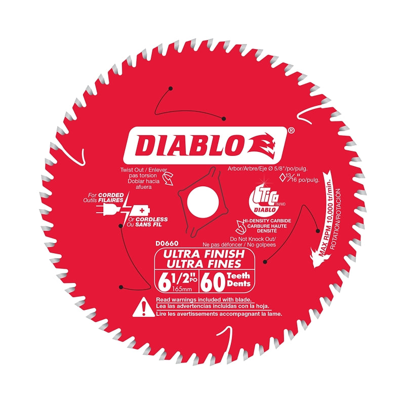 D0660A BLADE SAW 60T 6-1/2IN